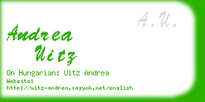 andrea uitz business card